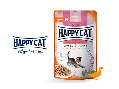 キトン&ジュニア 平飼いの鴨 パウチ (子猫) 85g